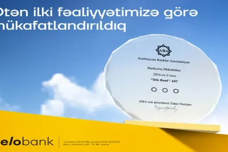 Yelo Bank 2024-cü ildəki fəaliyyətinə görə mükafatlandırıldı