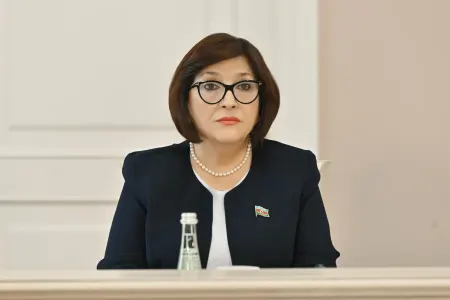 Sahibə Qafarova Sankt-Peterburqda çıxış etdi