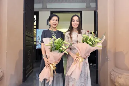 Leyla Əliyeva No Fon Li ilə görüşüb - FOTO