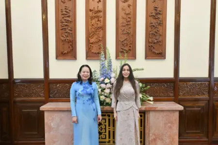 Leyla Əliyeva Vyetnamın vitse-prezidenti ilə görüşdü