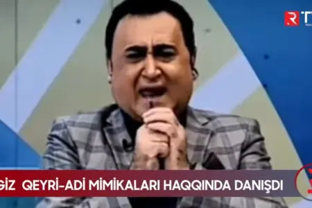 Elgiz Əkbər maraqlı mimikalarından - DANIŞDI+ VİDEO