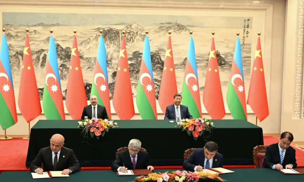 Pekində Azərbaycan-Çin sənədləri imzalanıb - FOTO