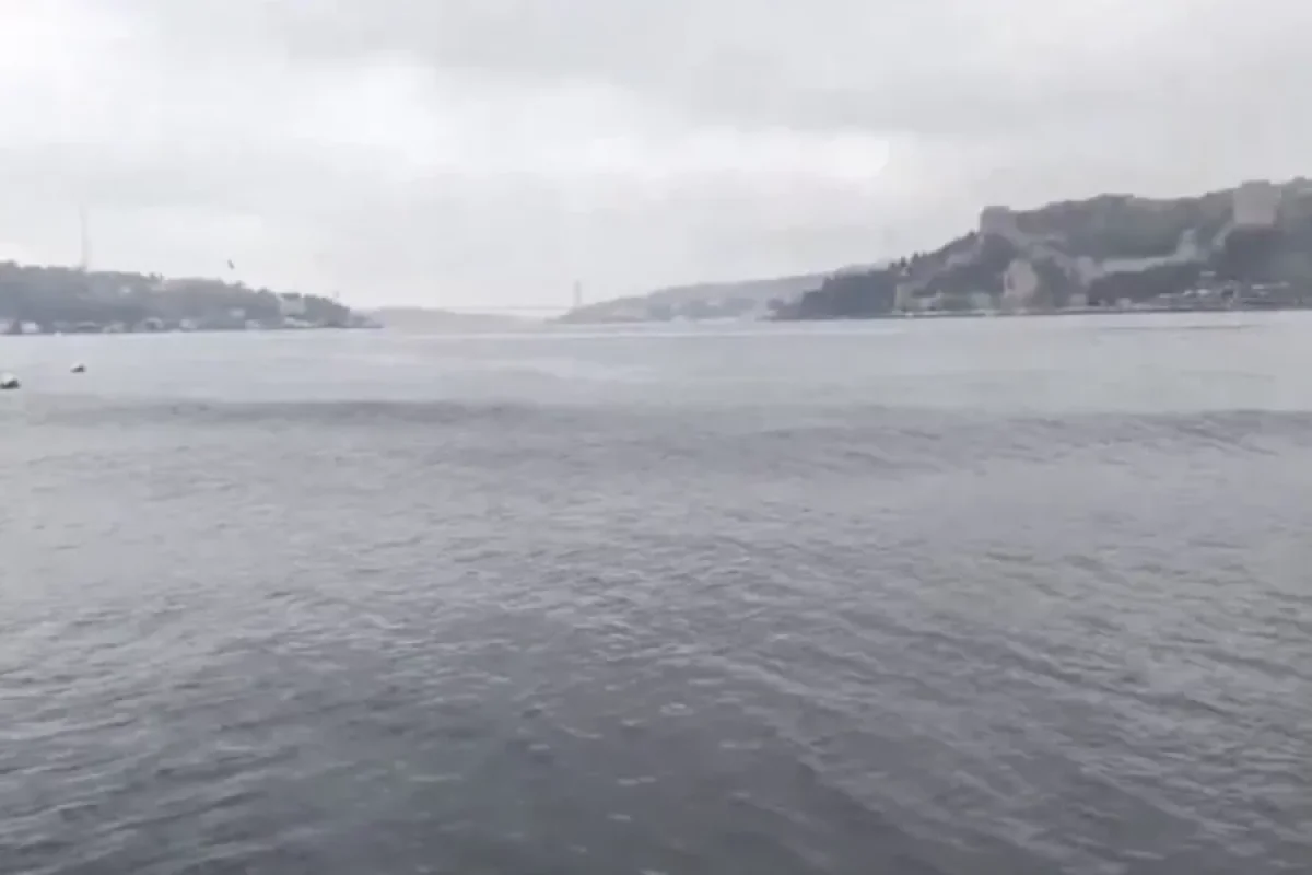 Zəlzələ zamanı Boğazdakı aktivlik kameralara əks olunub