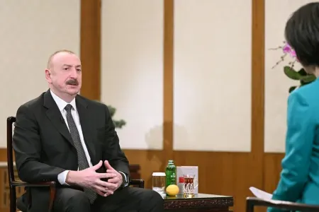 Prezident Çinin CGTN telekanalına müsahibə verdi