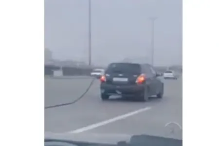 Bakıdakı sürücü gündəm oldu - VİDEO