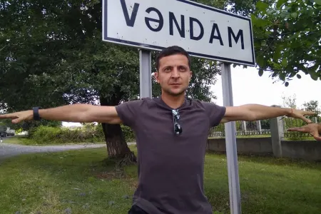 Zelenski Qəbələ şəhərində - Unudulmaz FOTOLAR