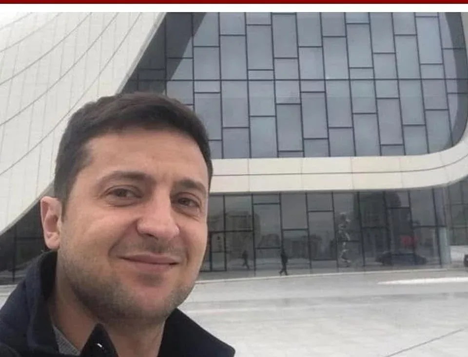 Zelenski Qəbələ şəhərində - Unudulmaz FOTOLAR