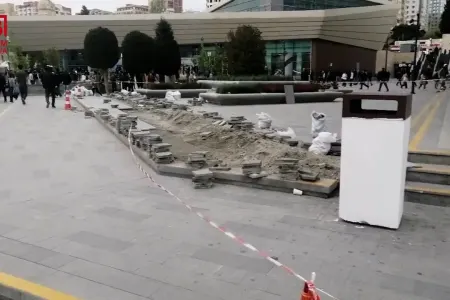 “28 May”ın qarşısı yenə TƏMİRƏ BAĞLANDI - VİDEO