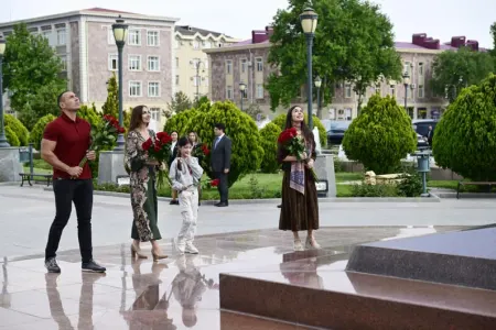 Leyla Əliyeva və Arzu Əliyeva Naxçıvana səfər etdilər - FOTOLAR