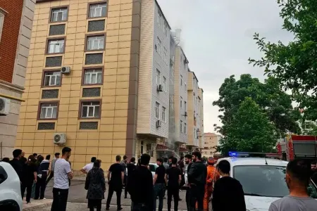 Naxçıvanda kafe yandı - Sakinlər təxliyə olundu