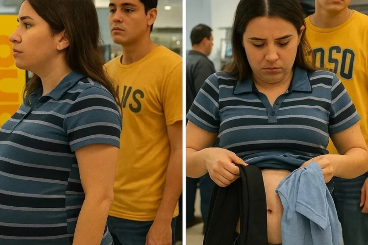 "Hamilə" qadını soyundurdular, - alt paltarından çıxanlar hər kəsi şoka saldı - ANBAAN VİDEO