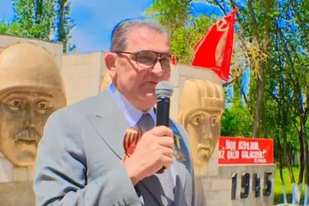 İmişlidə tədbir zamanı SSRİ bayrağı qaldırılıb - VİDEO