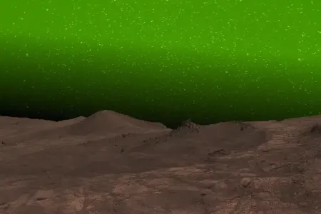 "Qırmızı planet"in səması yaşıla büründü - Alimləri heyrətləndirən möhtəşəm görüntü