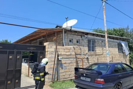 Mingəçevirdə evdə - PARTLAYIŞ - VİDEO