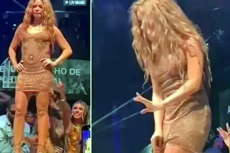 Şakira səhnədə biabır oldu - VİDEO