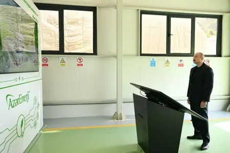 İlham Əliyev Laçında daha bir açılışda iştirak etdi