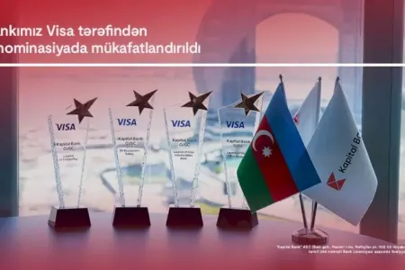 Kapital Bank Visa şirkətinin 4 mükafatına layiq görüldü