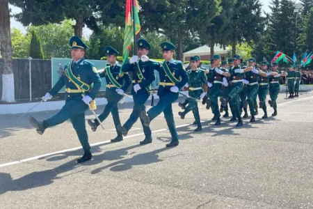 Gənc əsgərlərin andiçmə mərasimi keçirildi