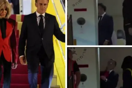 Əvvəl arvadı üzünə şillə vurdu, sonra "bacı"sı ona "təpik atdı" - YAZIQ MAKRON...