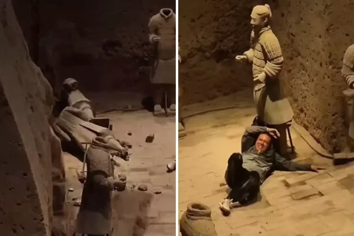 2000 illik heykəllərə zərər verdi - İstintaq başladıldı__NEWL____NEWL__