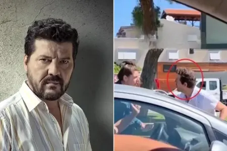 Məşhur aktyor sürücüyə söyüş söydü - ANBAAN GÖRÜNTÜ
