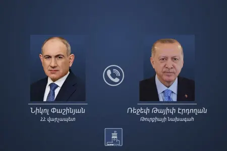 Ərdoğan Paşinyanla telefonla danışdı