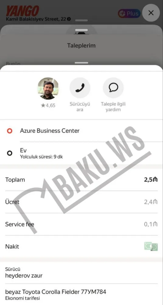 Taksi sürücüsü 9 aylıq hamilə qadını yarıyolda düşürdü