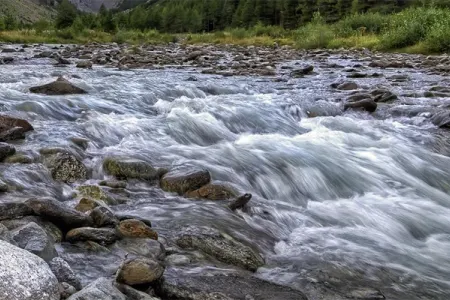 Bu çayda suyun səviyyəsi 63 sm artdı