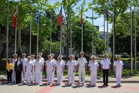 NATO Mərkəzində Azərbaycan bayrağı qaldırıldı - FOTO