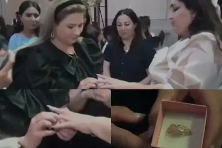 Qızıl hədiyyə olunan müəllimlə bağlı - RƏSMİ AÇIQLAMA