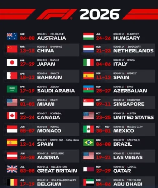 Formula 1 üzrə Azərbaycan Qran-Prisinin vaxtı açıqlandı