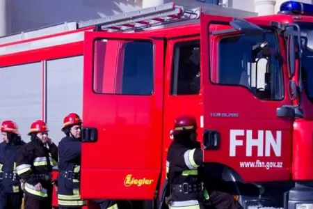 Abşeronda yaşayış binalarının yaxınlığında yanğın baş verib