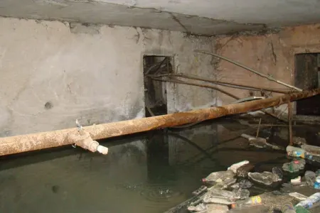 Sumqayıtda zirzəmi bataqlığa çevrildi - sakinlər nəfəs ala bilmir!