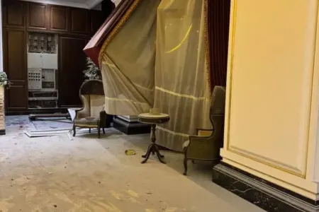 Şəmxaninin evi dağıdıldı - VİDEO