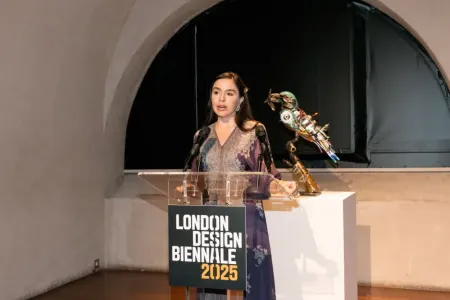 Leyla və Arzu Əliyevalar London Dizayn Biennalesində - FOTO