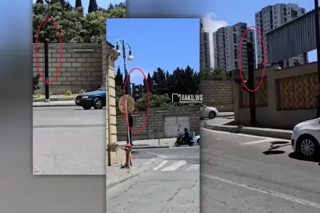 Bakıda bu yolda işıqforların heç biri işləmir - ŞİKAYƏT