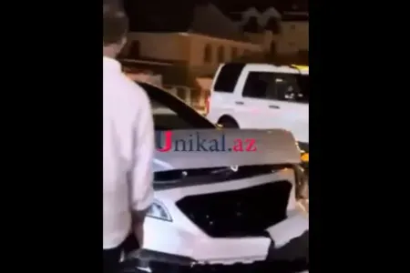 Bakıda "Hyundai Sonata" "Toyota Highlander"ə çırpıldı