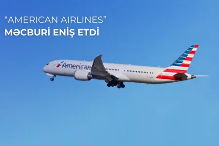 ABŞ sərnişin təyyarəsi Bakıda məcburi eniş etdi