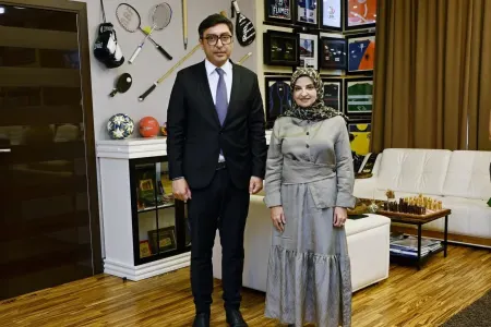 Fərid Qayıbov Saca Faruq Abdullahı qəbul edib - FOTO