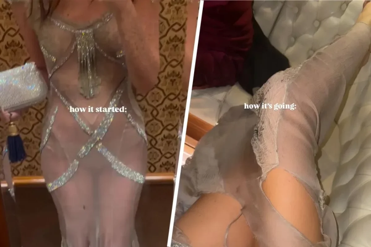 Məşhur modelin paltarı Bezosun toyunda cırıldı - FOTO