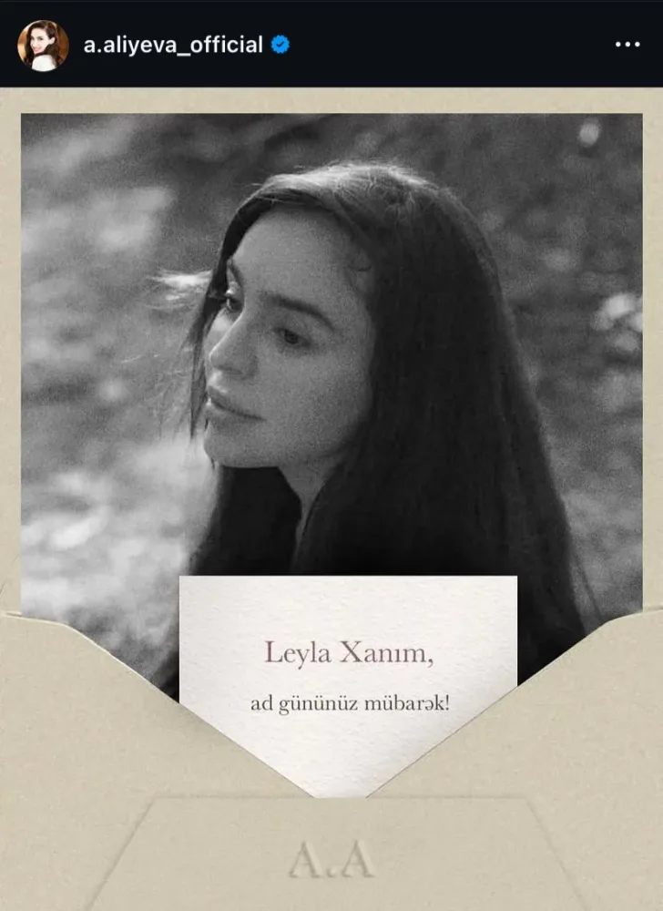 Alyona Əliyeva paylaşım etdi - FOTO