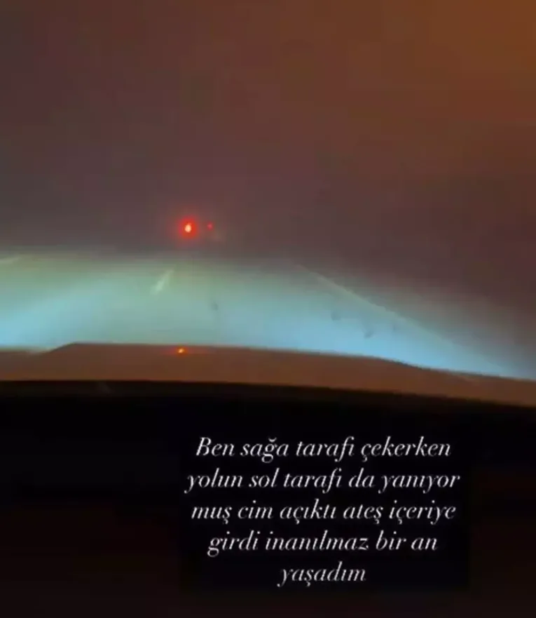 Müğənni İzmir yanğınında alovların içində qaldı