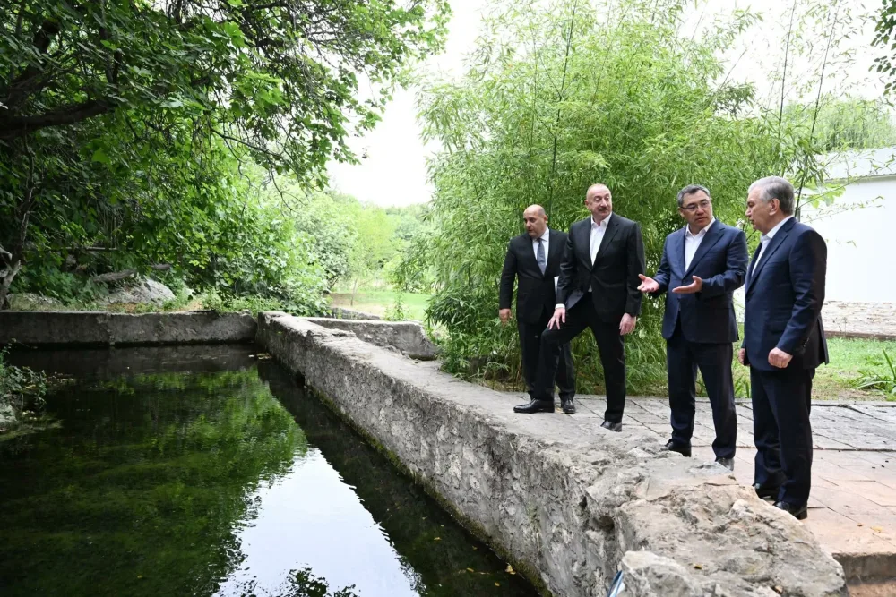 Türk liderlər Şahbulaq qalasında - Foto