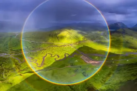 Göyqurşağı dairəvi formada göründü