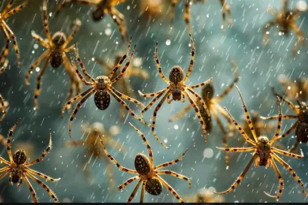 Hörümçək yağışları: Hörümçəklər bəzən niyə "yağış kimi" yağır?