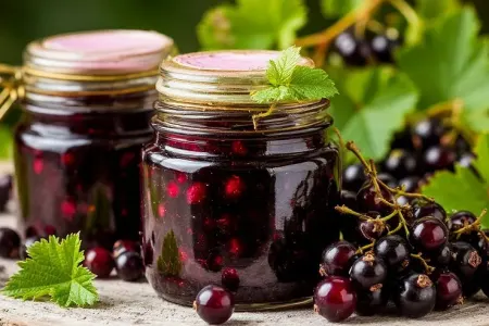 Qara qarağat mürəbbəsi: - Cəmi 5 dəqiqə bişirin