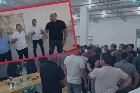 Gürcüstanda azərbaycanlı deputat seçiciyə çaynik atdı - – VİDEO