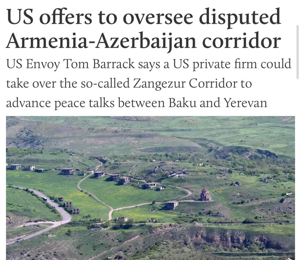 ABŞ-dan Zəngəzur dəhlizi ilə bağlı ŞOK: 100 illik İCARƏ və...