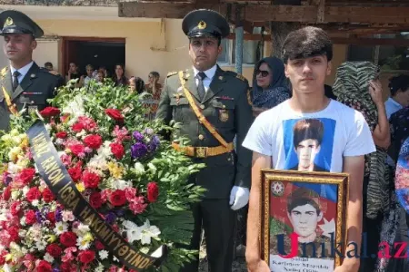 İtkin şəhidimiz dəfn olundu - FOTOLAR