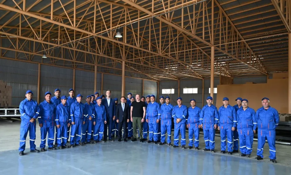 Xocalı kərpic zavodunun açılışı oldu - FOTO